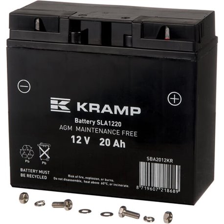 Akumulator 12V 20Ah DIN 70A 181x77x167 P+ Kramp