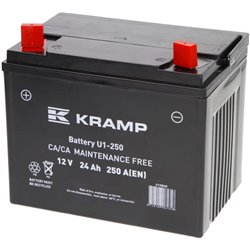 Akumulator 12V 24Ah EN 250A 197x130x159 L+ Kramp