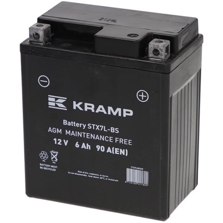 Akumulator 12V 6Ah EN 90A 114x71x131 P+ Kramp