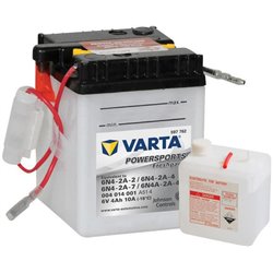 Akumulator 6V 4Ah EN 10A 71x71x96 po przekątnej P+ Powersports Freshpack VARTA