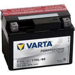 Akumulator 12V 3Ah EN 40A 114x71x86 P+ AGM Varta