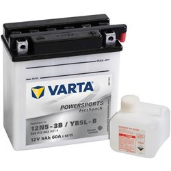 Akumulator 12V 5Ah EN 60A 121x61x131 P+ Powersports Freshpack VARTA