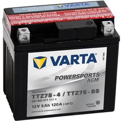 Akumulator 12V 5Ah EN 120A 113x70x105 P+ AGM Varta