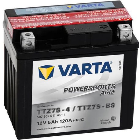 Akumulator 12V 5Ah EN 120A 113x70x105 P+ AGM Varta