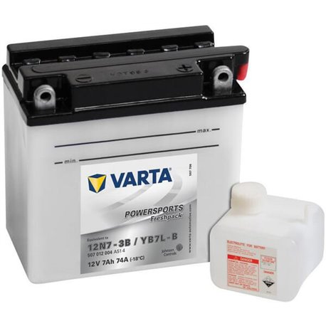 Akumulator 12V 7Ah EN 74A 136x76x134 P+ Powersports Freshpack VARTA