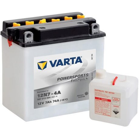 Akumulator 12V 7Ah EN 74A 136x75x133 L+ Powersports Freshpack VARTA