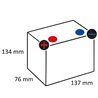 Akumulator 12V 8Ah EN 110A 137x76x134 L+ Powersports Freshpack VARTA