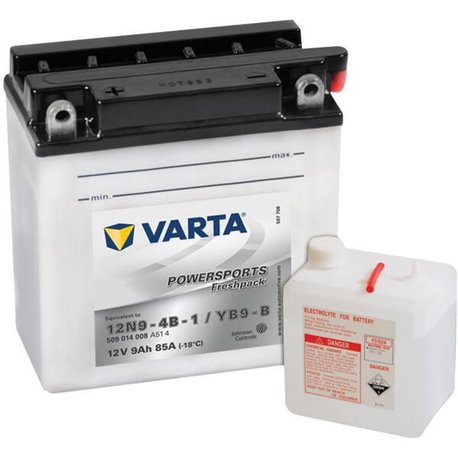 Akumulator 12V 9Ah EN 85A 136x76x139 L+ Powersports Freshpack VARTA