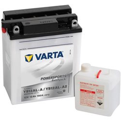 Akumulator 12V 12Ah EN 160A 136x82x161 P+ Powersports Freshpack VARTA