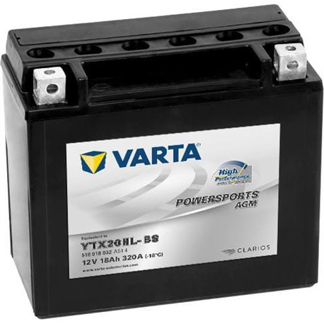 Akumulator 12V 18Ah EN 320A 175x87x154 P+ AGM Varta