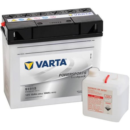 Akumulator 12V 19Ah EN 170A 186x82x171 P+ Powersports Freshpack VARTA