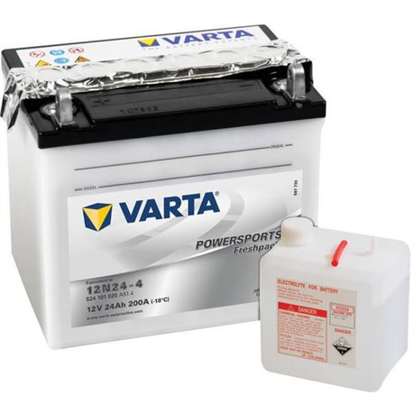 Akumulator 12V 24Ah EN 200A 186x125x178 L+ Powersports Freshpack VARTA