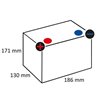 Akumulator 12V 30Ah EN 300A 186x130x171 L+ Powersports VARTA