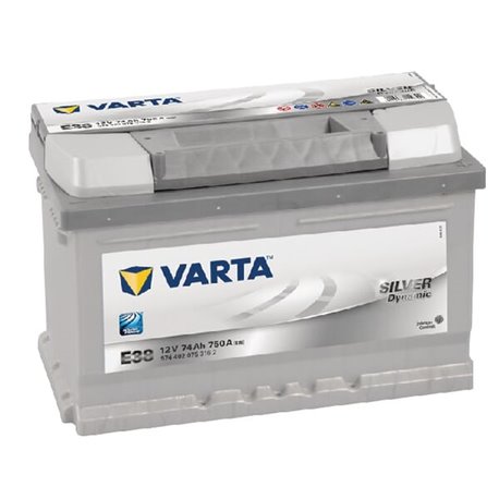 Akumulator 12V 74Ah EN 750A 278x175x175 P+ Silver Dynamic VARTA