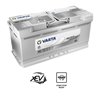 Akumulator 12V 105Ah EN 950A 394x175x190 P+ AGM Varta