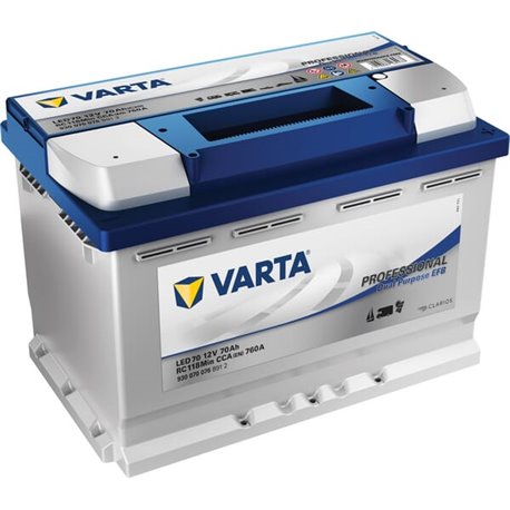 Akumulator 12V 70Ah EN 760A 277x175x190 P+ Dual Purpose VARTA