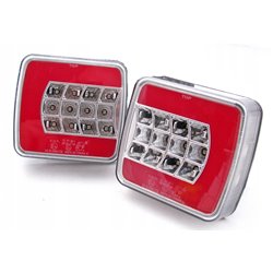 Zestaw lamp tylnych LED L/P, 12/24V kierunek, pozycja , stop