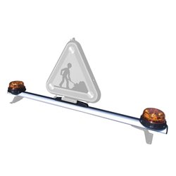 Belka dachowa 136 cm z 2 lampami błyskowymi LED PEGASUS