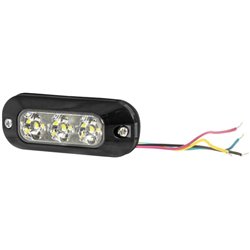 Lampa ostrzegawcza 3 LED 12/24V pomarańczowa