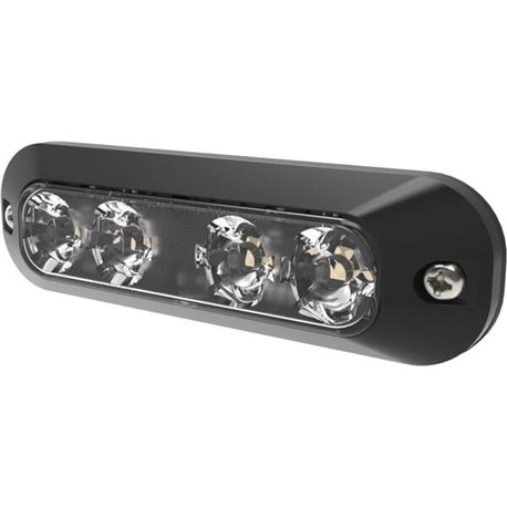 Lampa ostrzegawcza 4 LED 12/24V pomarańczowa