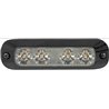Lampa ostrzegawcza 4 LED 12/24V pomarańczowa
