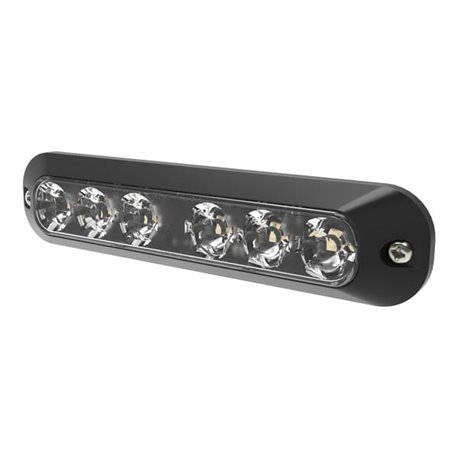 Lampa ostrzegawcza 6 LED 12/24V pomarańczowa