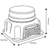 Lampa błyskowa LED przykręcana 12/24V z sygnałem ostrzegawczym (97dB) 140B-LA20060 Kramp 8719493037630