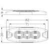 Lampa ostrzegawcza, bursztynowa, 3 LED