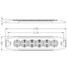 Lampa ostrzegawcza, bursztynowa, 6 LED