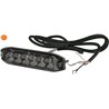 Lampa ostrzegawcza, bursztynowa, 6 LED