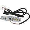 Lampa ostrzegawcza LED, prostokątna, 10/30V, pomarańczowa, 130x30x7 mm, 6 LED Kramp