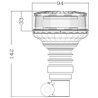 Lampa błyskowa LED na uchwyt 12V/24V 140B-LA20080 Kramp 8719493038026