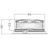 Lampa błyskowa LED przykręcana 12/24V 140B-LA20084 Kramp 8719493037920