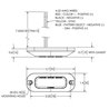 Lampa ostrzegawcza 3 LED 12/24V czerwona