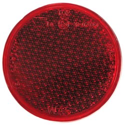 Odblask czerwony fi75mm ze śrubą, 28, Kramp 5907465120289