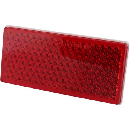 Odblask czerwony prostokątny 51x105mm przyklejany Kramp 5907465120517