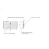Odblask czerwony prostokątny 51x105mm przyklejany Kramp 5907465120517