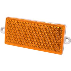 Odblask pomarańczowy prostokątny 51x105mm przykręcany