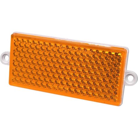 Odblask pomarańczowy prostokątny 51x105mm przykręcany Kramp 5907465127240