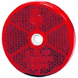 Odblask czerwony fi60mm z otworem Hella 6416386943079