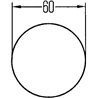 Odblask biały fi60 Hella 6416386943178