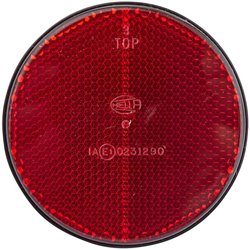 Odblask czerwony fi85mm E1 31290 Hella