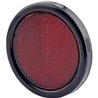 Odblask czerwony fi95mm, ze śrubą