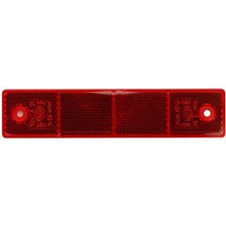 Odblask czerwony prostokątny 40x180 z otworami Hella 4082300196757