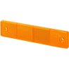 Odblask pomarańczowy prostokątny 40x180mm z otworami