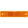 Odblask pomarańczowy prostokątny 40x180mm z otworami Hella 4082300196771