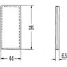 Odblask czerwony prostokątny 44x94mm Hella 4082300171853