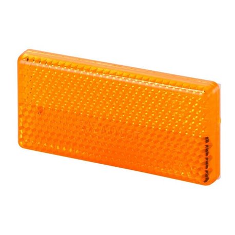 Odblask pomarańczowy prostokątny 31x70mm Hella 8719607080170