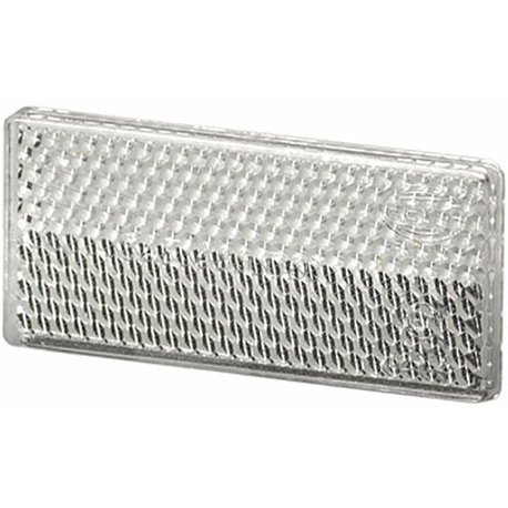 Odblask biały prostokątny 31x70mm Hella 4082300171846
