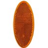 Odblask pomarańczowy owalny 45x101,6mm przyklejany Hella 4082300185843